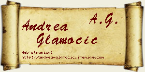 Andrea Glamočić vizit kartica